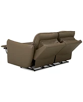 Jekyns Leather Power Sofa, Created for Macy's