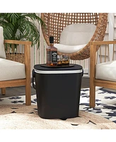Slickblue 3-in-1 Portable Cooler Bar Table with Bottle Opener and Lift Top Lid for Camping Poolside