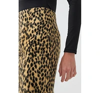 Nocturne Women's Leopard Print Pencil Skirt