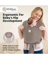KeaBabies D-Lite Baby Wrap Carrier, Adjustable Sling, Newborn, Infant, Toddler 7-44lbs