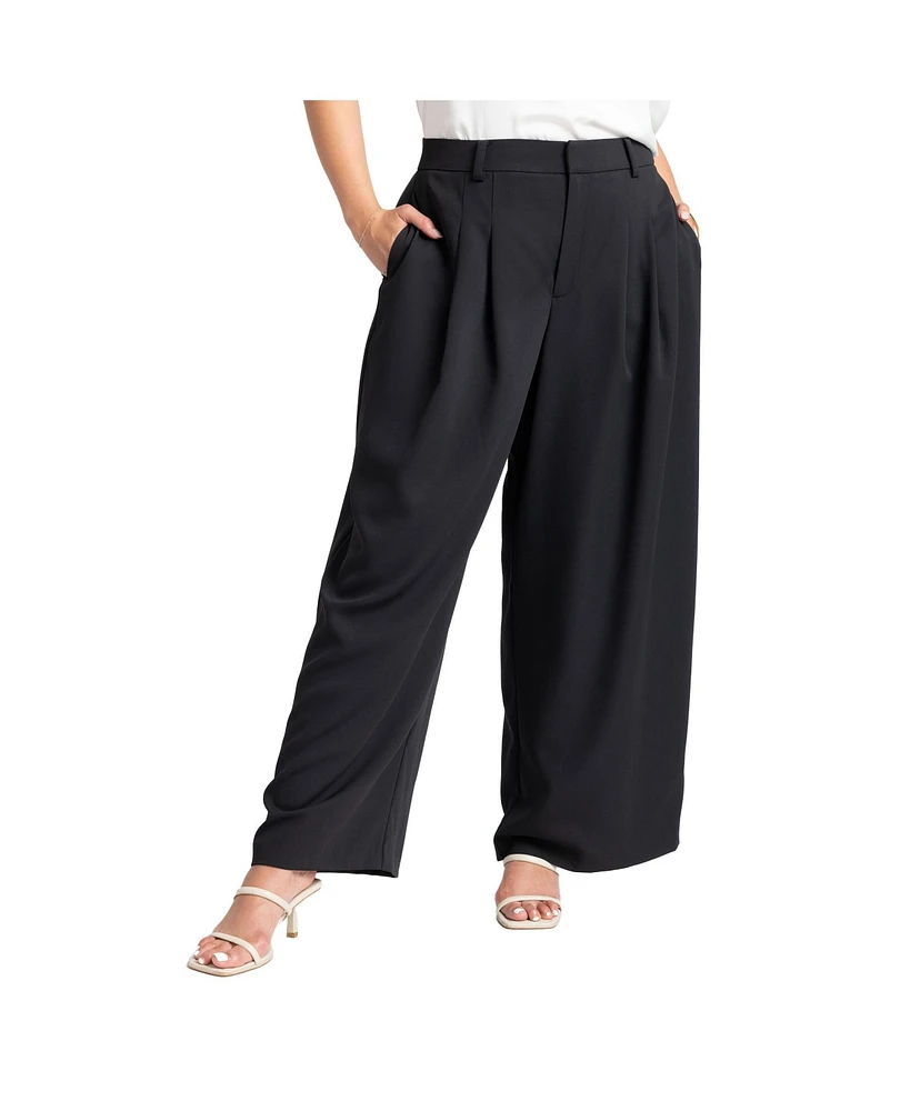 Eloquii Women's The Chelsea Wide Leg Pant