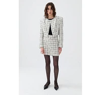 Nocturne Women's Tweed Mini Skirt
