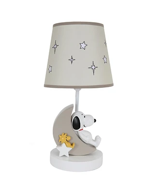 Bedtime Originals Snoopy Love w/ Woodstock Hand-Painted Lamp with Shade & Bulb