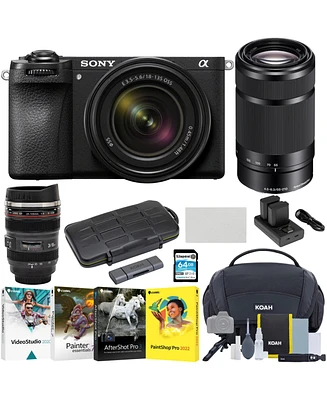 Sony Alpha 6700 Aps-c Mirrorless Camera with 16-50 and 55-210mm Lens Bundle