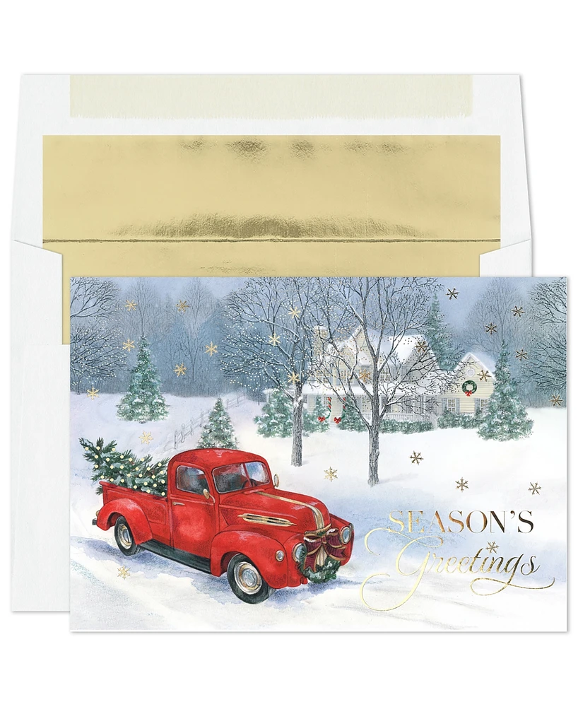 Masterpiece Studios Trucking The Tree Holiday Boxed Cards