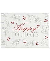 Masterpiece Studios Silver Red Holiday Holiday Boxed Cards