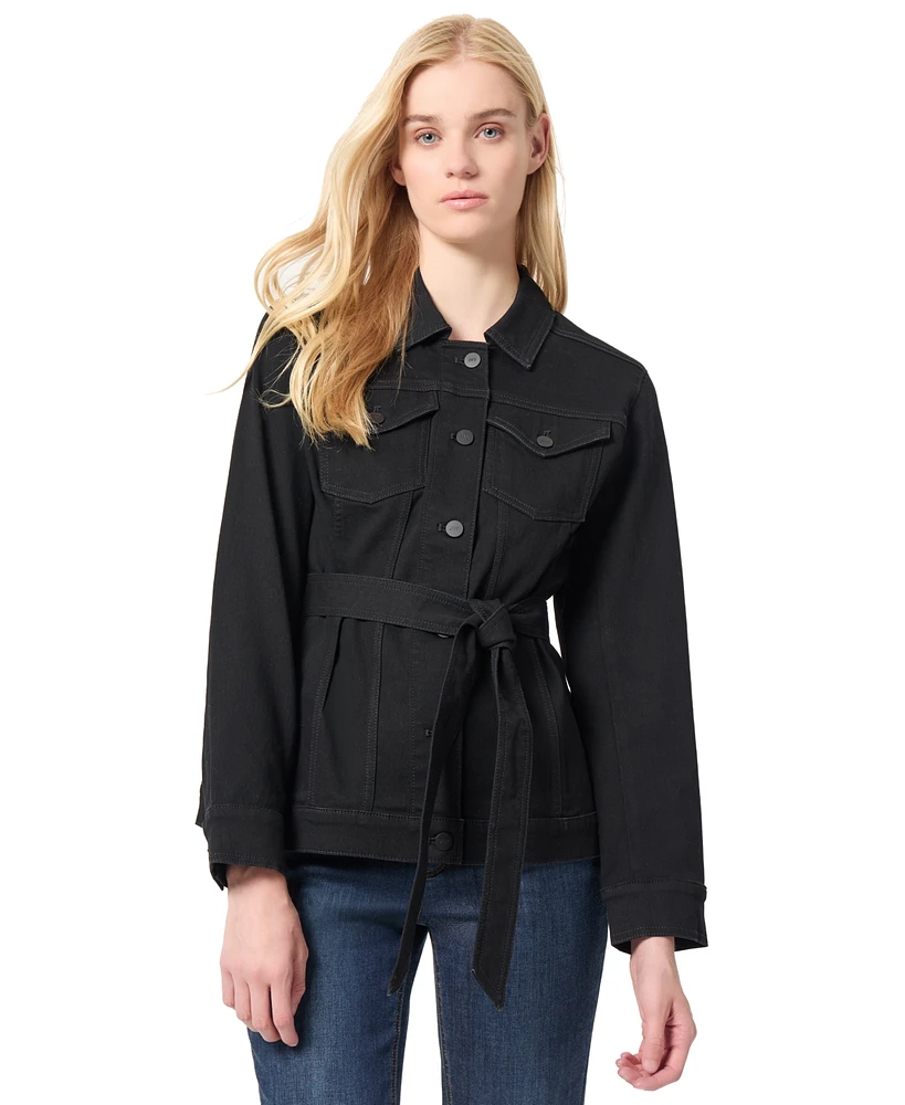 Jones New York Women's Belted Trucker Jacket