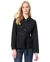 Jones New York Women's Belted Trucker Jacket