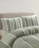 Ink+Ivy Striped Shay 3-Pc. Duvet Cover Set