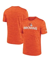 Nike Men's Orange Cleveland Browns Blitz Velocity Modern Performance T-Shirt