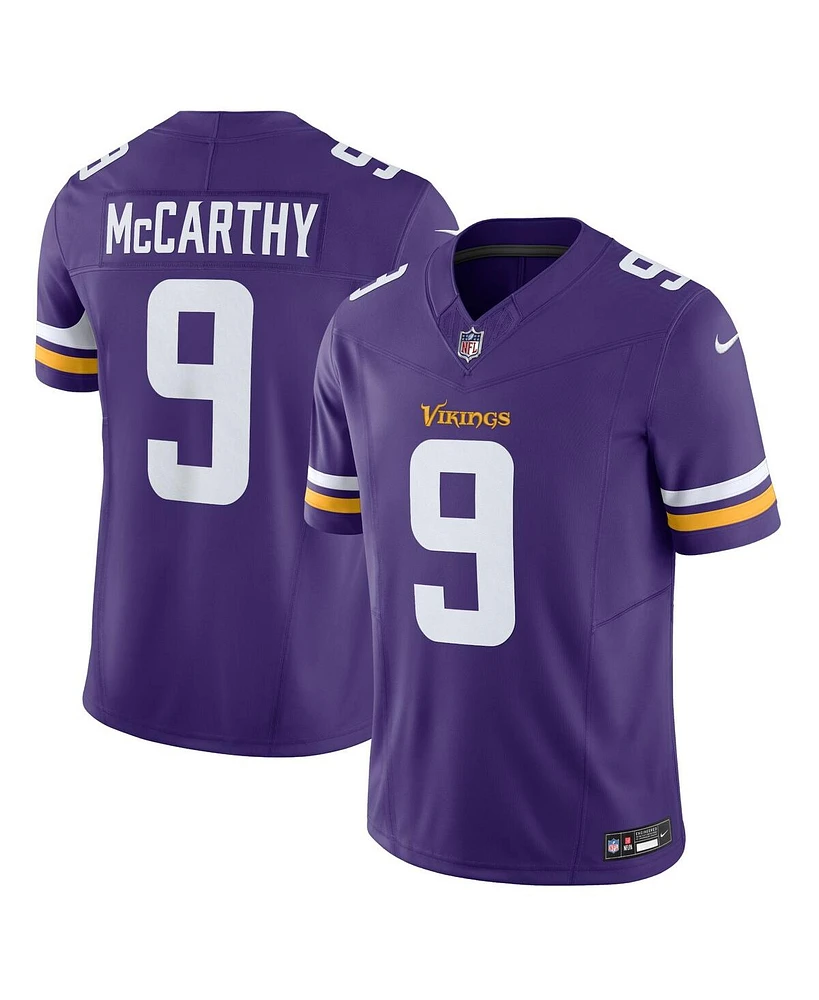 Nike Men's J.j. McCarthy Purple Minnesota Vikings Vapor F.u.s.e. Limited Jersey