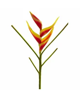 Slickblue Exotic Heliconia Artificial Flower for Bold Decor (Set of 4)
