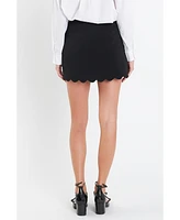 English Factory Women's Scallop Skort