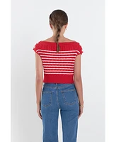 English Factory Women's Off Shoulder Top