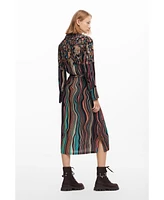 Desigual Women's Midi shirt dress