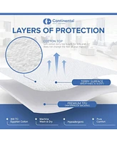 Continental Bedding Waterproof Terry Mattress Protector - Full Xl