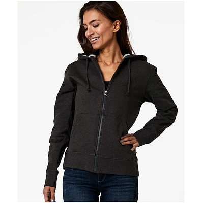 Pact Women's Organic Cotton Cloud Brushed Fleece Zip Hoodie