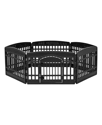 Iris Usa 24" Exercise 6-Panel Pet Playpen with Door