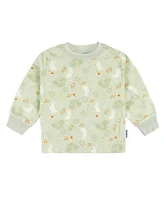 Gerber Baby Girls Long Sleeve Top and Pant Fleece Pajamas, 2-piece