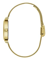 Guess Women's Analog Gold Tone Stainless Steel and Mesh Watch, 28mm