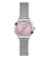 Guess Women's Analog Silver Tone Steel Watch