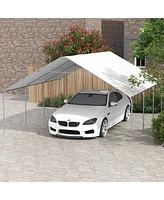 Outsunny 19' x 19.5' Heavy Duty Carport Portable Garage and Party Tent