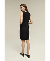 Isaac Mizrahi Women's Pocket Shift Dress Ponte