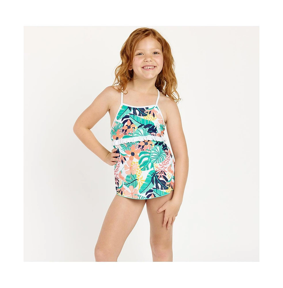 Calypsa Little Girls Emma One-Piece Swimsuit Toddler/Child