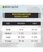 Body Glove Swim Fins - Natural Rubber Bodyboard for Men and Women