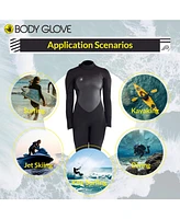 Body Glove Eos 3/2mm 5/6 Size Back-Zip Women's Fullsuit, Long Sleeve Full Body Wetsuit