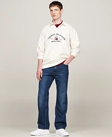 Tommy Hilfiger Men's Long Sleeve Nautical Arch Logo Polo Sweatshirt