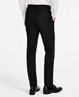 Calvin Klein Men's Slim-Fit Wool-Blend Tuxedo Pants