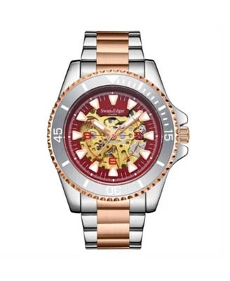 Swan Edgar Se1462 Swan Edgar Contemporary Skeleton Automatic Two Tone Cherry