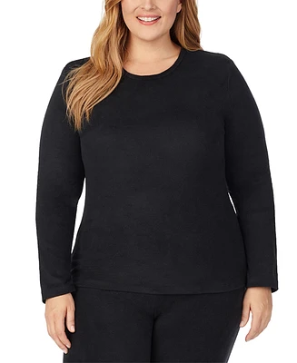 Cuddl Duds Plus Fleecewear Long-Sleeve Crewneck Top