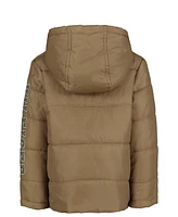 Tommy Hilfiger Big Boys Sleeve Graphic Puffer Jacket