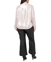 Vince Camuto Plus Metallic Shirt