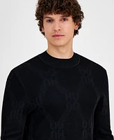 Hugo by Boss Men's Sylor Textured Logo Sweater