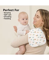 5pk Urban Baby Burp Cloths, Organic Burping Cloth for Babies, Rags Girls, Boys