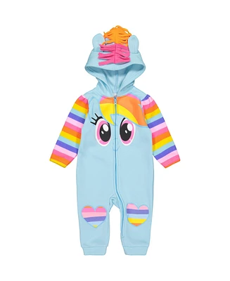 My Little Pony Baby Girls My Pony Baby My Pony Rainbow Dash Baby Zip Up Coverall Newborn to