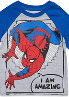 Avengers Little Boys Marvel Captain America Black Panther Iron Man Short Sleeve Graphic T-Shirt
