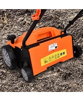 Costway IronMax 12Amp Corded Scarifier 13" Electric Lawn Dethatcher with 40L/11-Gal Collection Bag