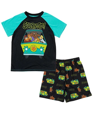 Scooby-Doo Boys Scooby Doo Daphne Fred Velma Pajama Shirt and Shorts Sleep Set to