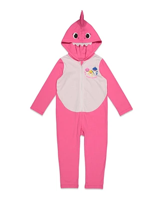 Pinkfong Baby Shark Zip Up Cosplay Costume Coverall Newborn to Little Kid