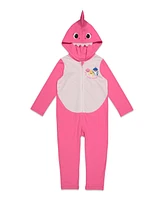 Pinkfong Baby Shark Zip Up Cosplay Costume Coverall Newborn to Little Kid