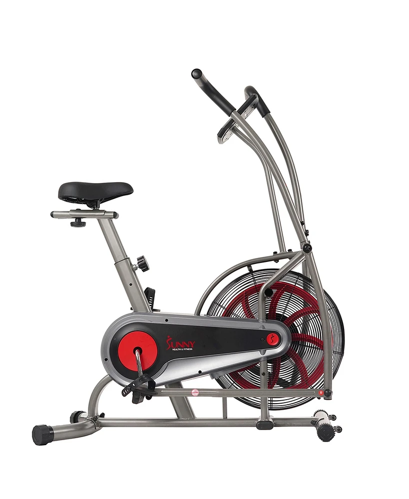 Sunny Health & Fitness Motion Air Bike, Fan Exercise Bike with Unlimited Resistance and Tablet Holder - Sf-B2916