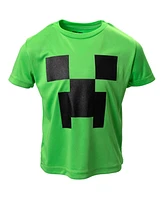 Minecraft Little Boys Creeper Enderman Skeleton 3 Pack Graphic T-Shirts to