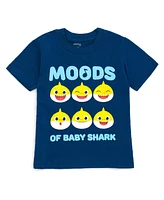 Pinkfong Baby Boys Shark Daddy Mommy [SizeRangeDescription1] 3 Pack Graphic T-Shirts [SizeDescription1]