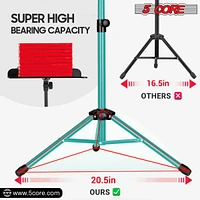 5 Core Music Stand for Sheet Music Blue Adjustable Holder for Guitar, Ukulele, Violin Players - Mus Blu