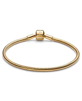 Pandora 14K Gold-Plated Barrel Clasp Snake Chain Bracelet