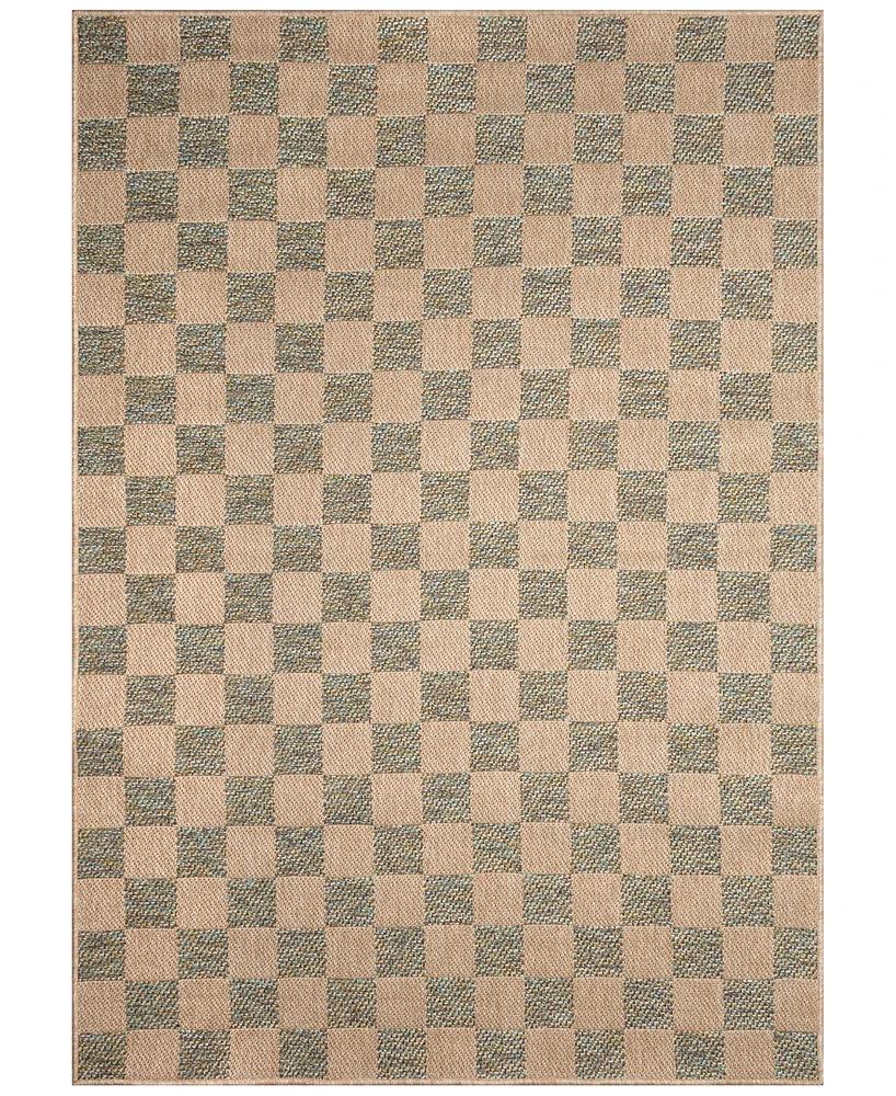 Liora Manne' Roma Checkerboard 6'6"x9'4" Area Rug